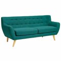 Modway Furniture Remark Upholstered Sofa, Teal EEI-1633-TEA